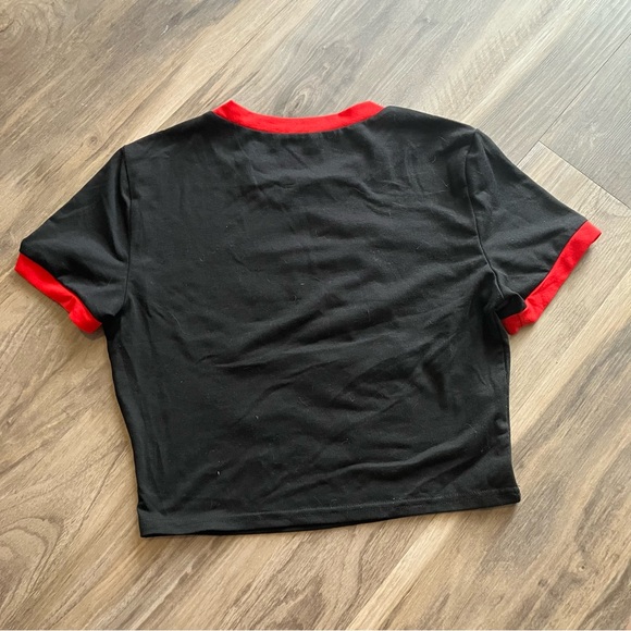 NEW GOTH GRUNGE 'TASTY' PUMPKIN
CARVING HORROR RINGER TEE - Picture 9 of 11